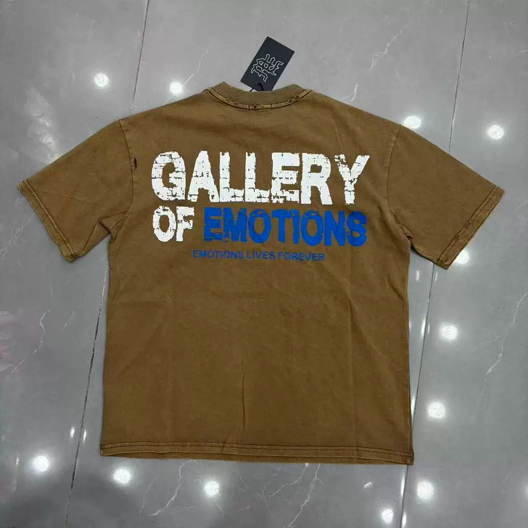 Mixed Emotion Gallery Of Emotions Back Print T‑Shirt