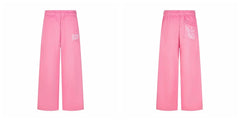 Broken Planet Logo Pink Wide Leg Sweatpants