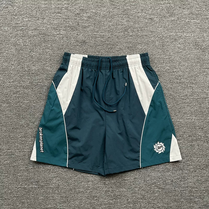 Broken Planet Retro Panel Shorts - 4 Colors Available