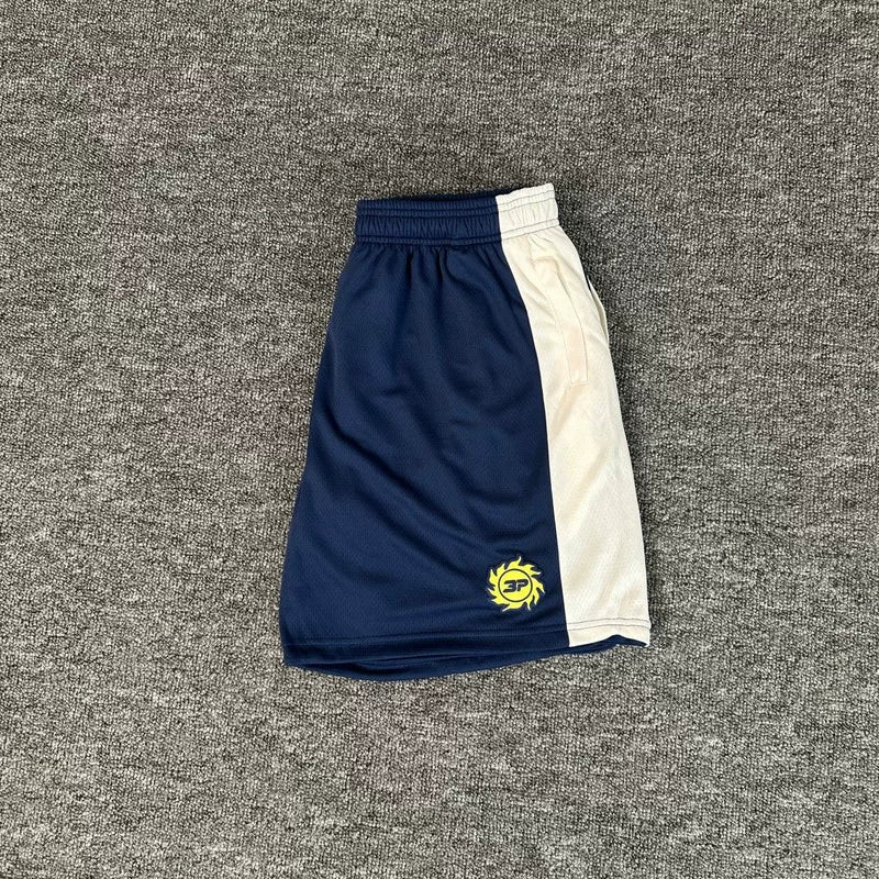 Broken Planet Side Stripe Mesh Basketball Shorts - Navy