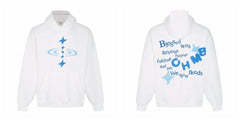 Broken Planet CHMB White Oversized Double Sided Graphic Hoodie