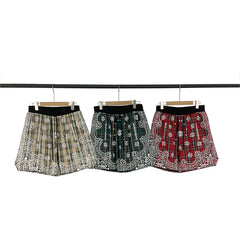 Broken Planet Plaid Bandana Print Nylon Shorts - 3 Colors Available