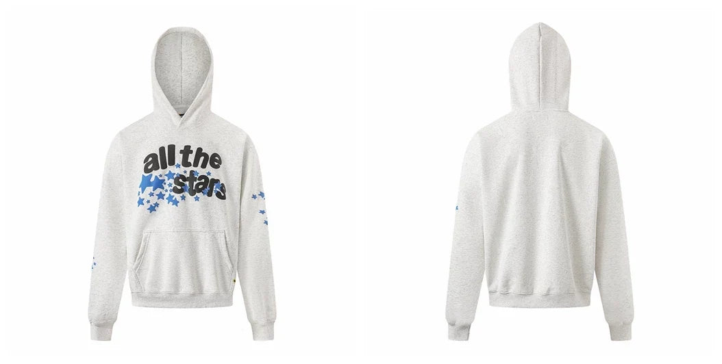 Broken Planet All The Stars Heather Grey Oversized Hoodie