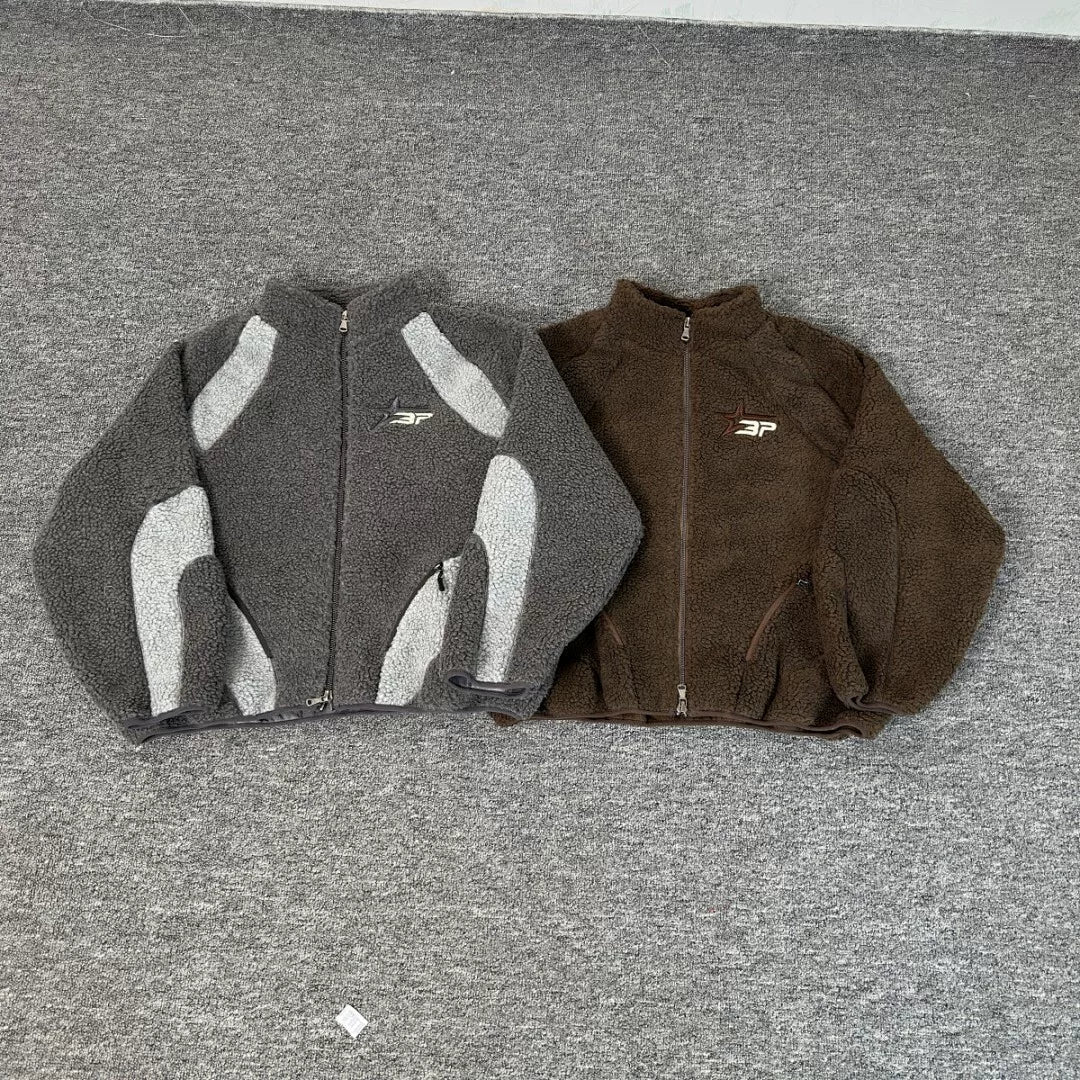 Broken Planet Sherpa Fleece Zip Jacket with Back Bag - 2 Colors Available