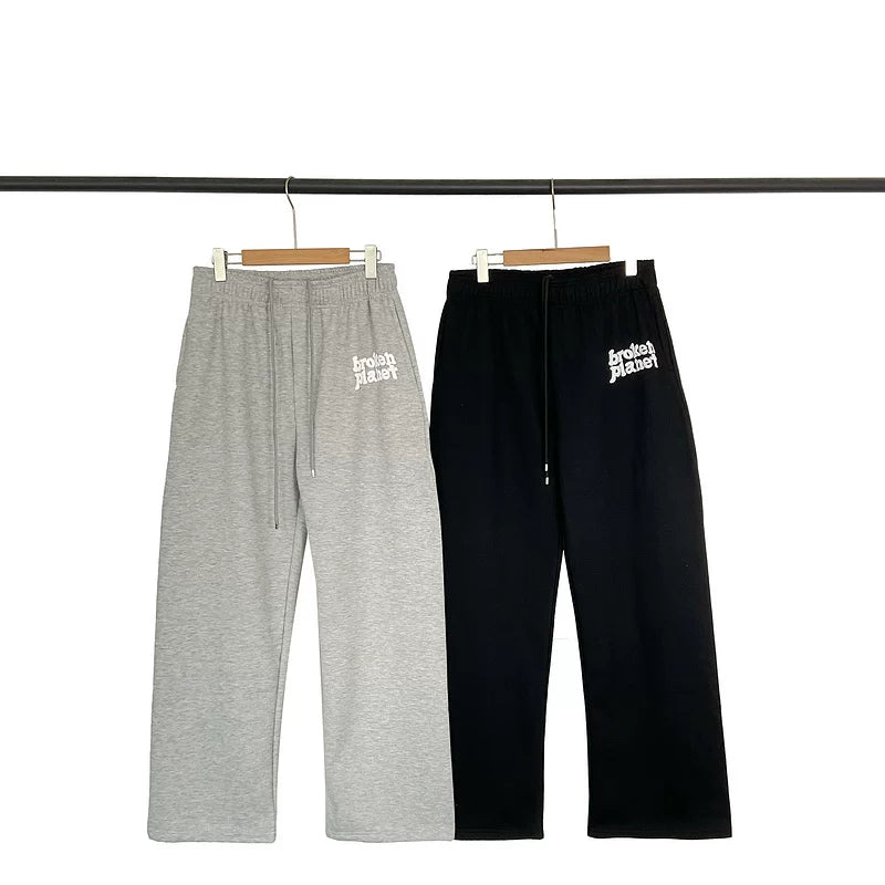 Broken Planet Bubble Logo Wide Leg Sweat Pants - 2 Colors Available
