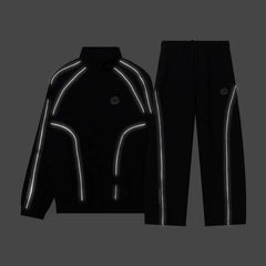 Broken Planet 3M Reflective Tracksuit Set - Black