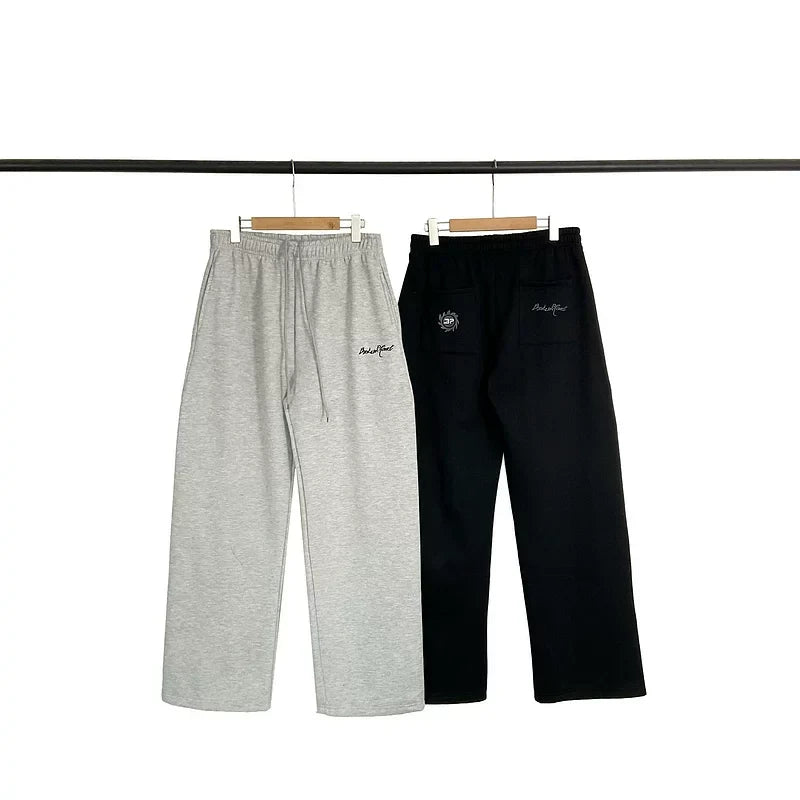 Broken Planet Minimal Script Wide Leg Sweatpants - 2 Colors Available