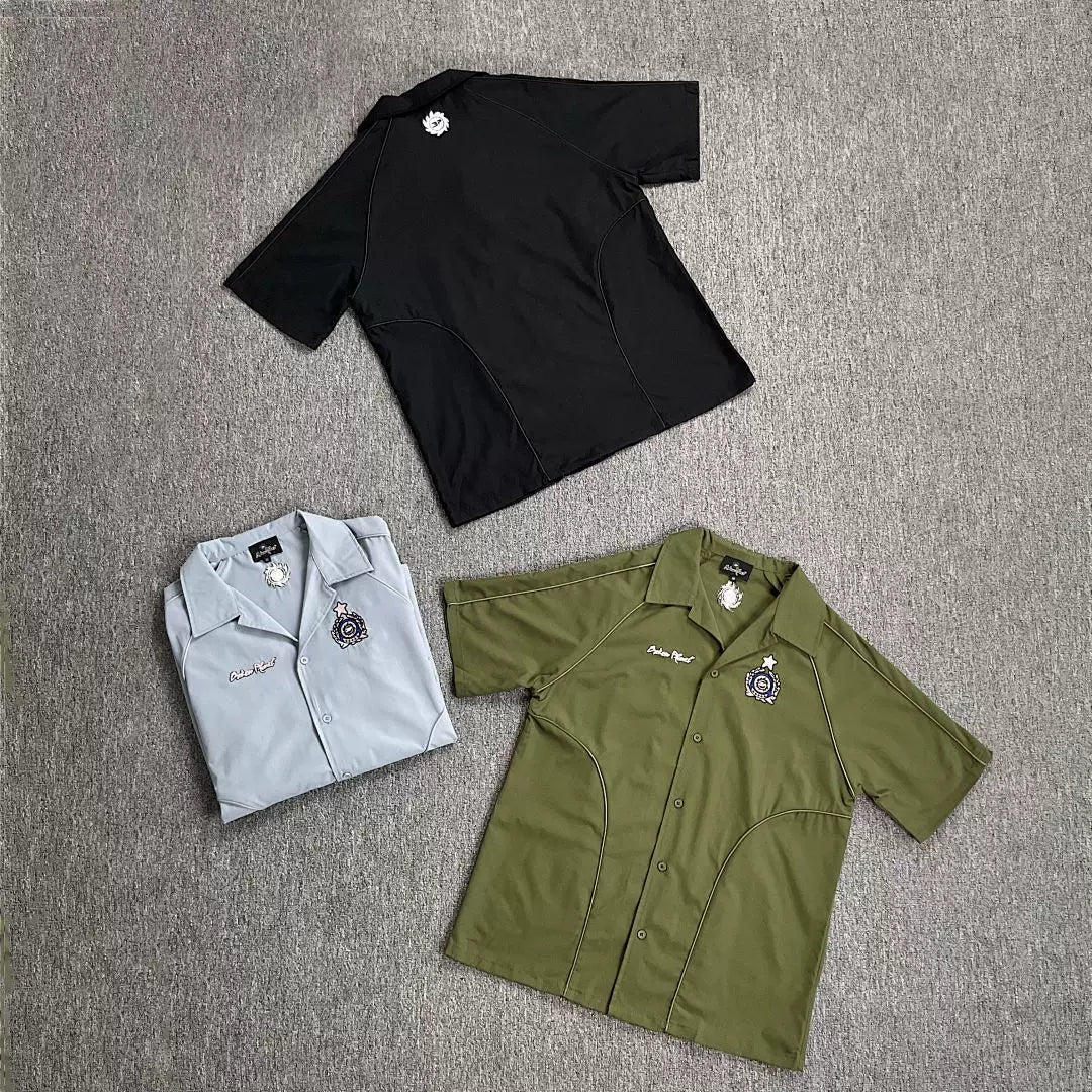 Broken Planet Contrast Stitch Camp Collar Shirt‑3 Colors