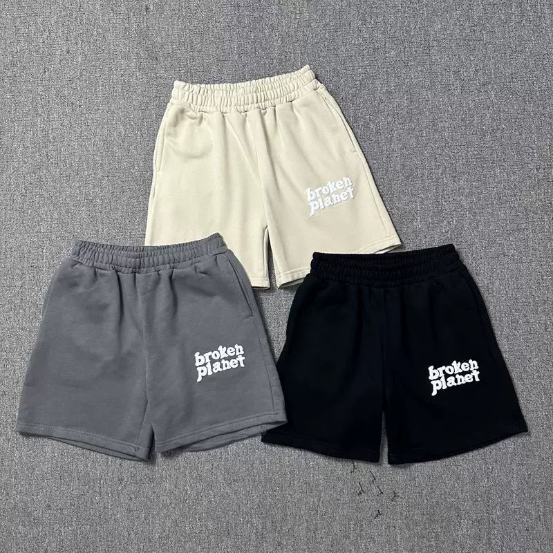 Broken Planet Logo Fleece Sweat Shorts - 3 Colors Available