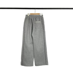 Broken Planet Logo Wide Leg Sweatpants - Heather Grey