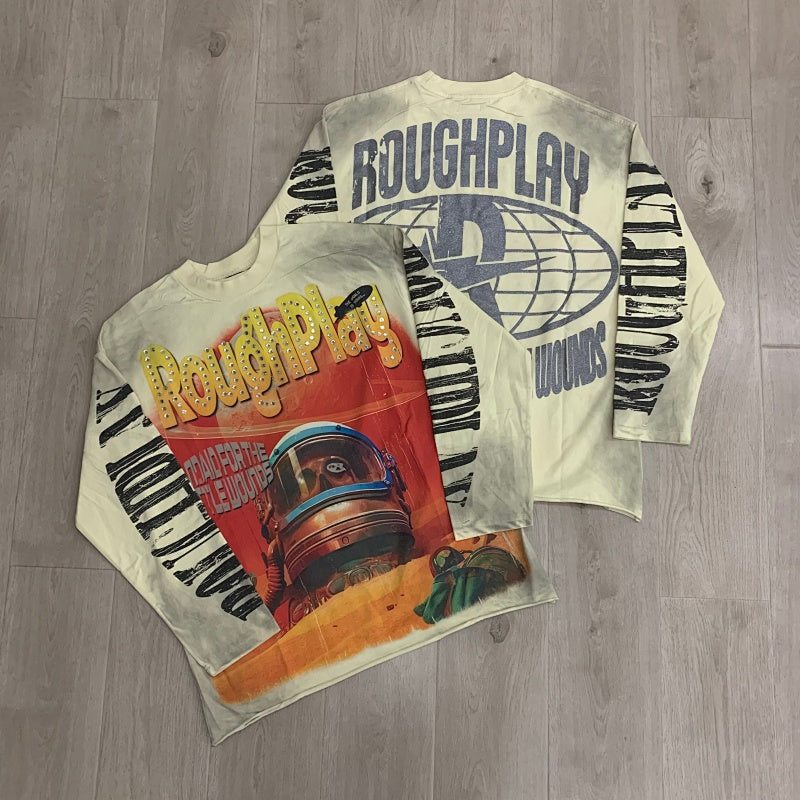 Rough Play Lost in Space Oversized Long Sleeve — Cream