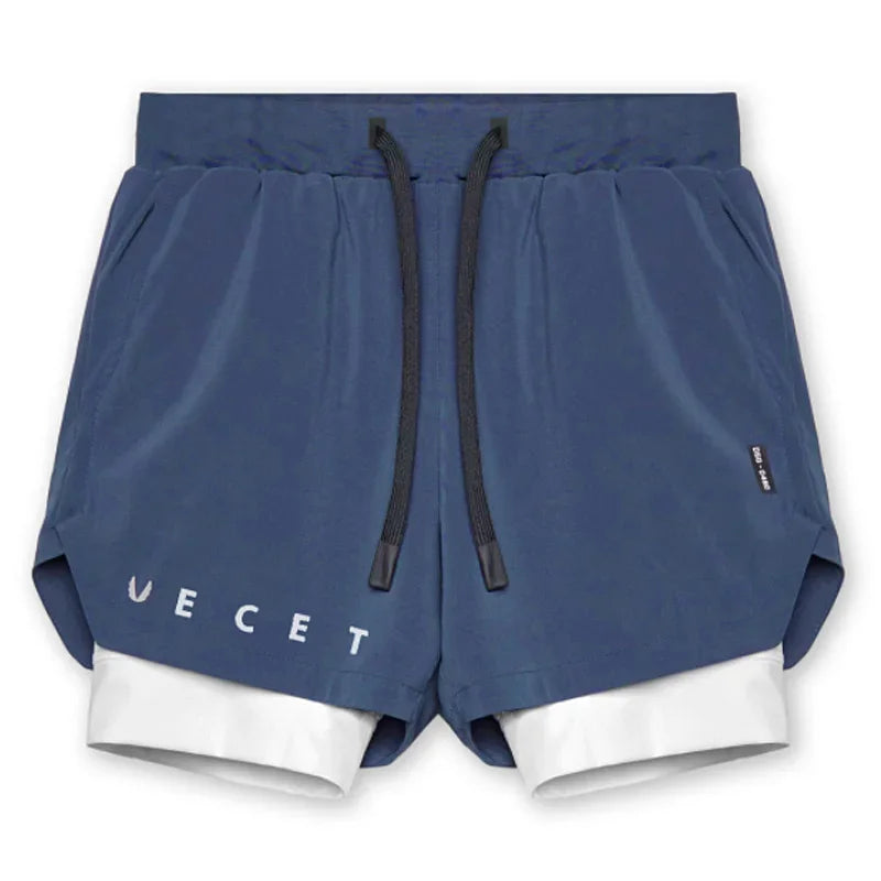 Men’s 2-in-1 Quick-Dry Gym Shorts for Active Training