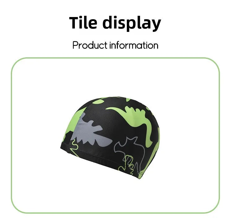 Kid's Split Swimsuit Boys Cartoon Sunscreen Boys Quick-drying Baby Swimming Suit Teenage Children's Swimwear with Cap