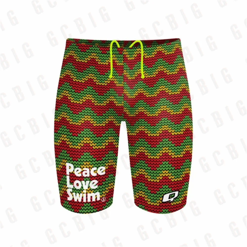 Swim Boxers Summer Trunks Swimwear Training Swim Shorts Trunks Swimsuits Boy Jammers Sports Surf Shorts Beach Volleyball Swimming Pants