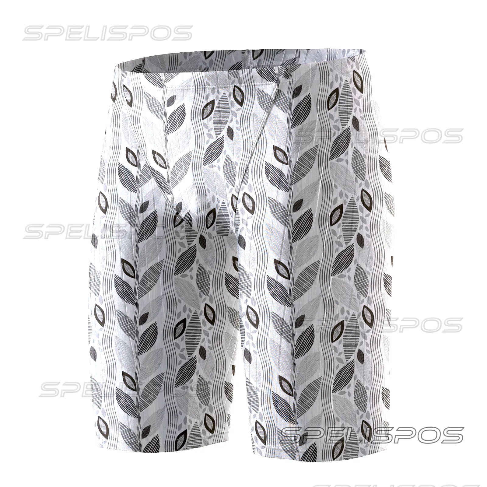 SPELISPOS Men Swimming Trunks Professional Swim Surf Trunks Summer Beach Protection Gym Tights Shorts Quick Dry Printed Plus