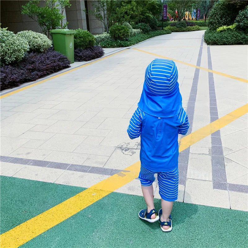 Multi Style Choice Swimsuit Kids UPF50 Children's Swimwear and Swimming Trunks Baby Boy Bathing Suit UV Protection Infant Toddler Boy's Beach Wear