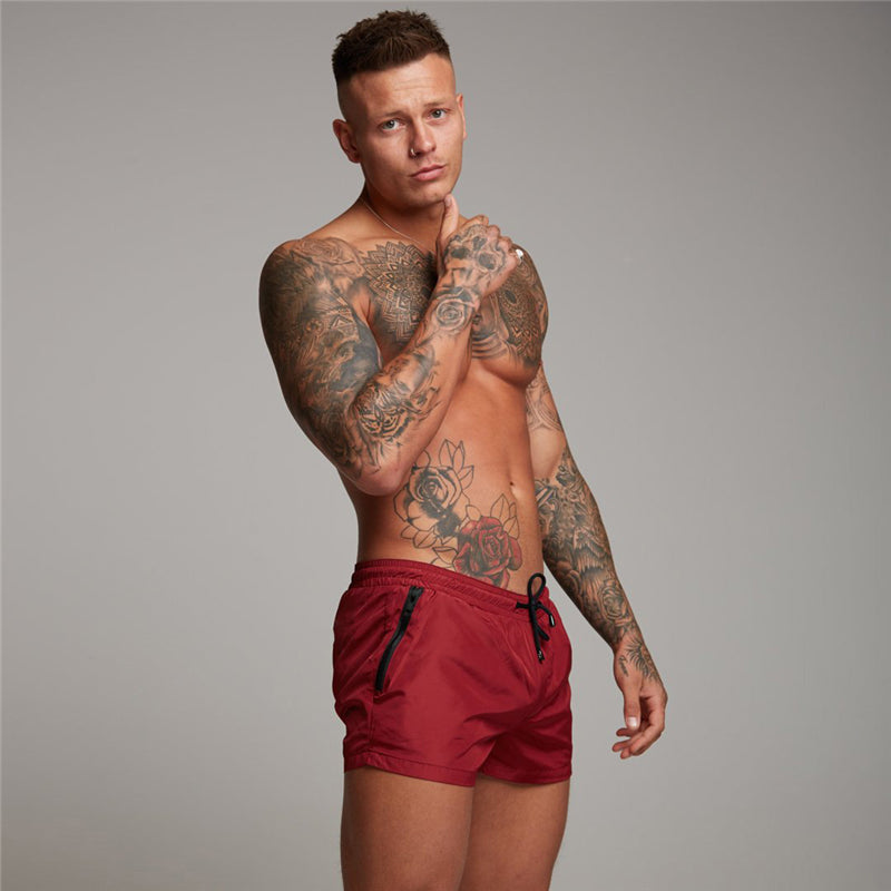 Men's Breathable Quick-Dry Fitness Three-Quarter Pants for Summer