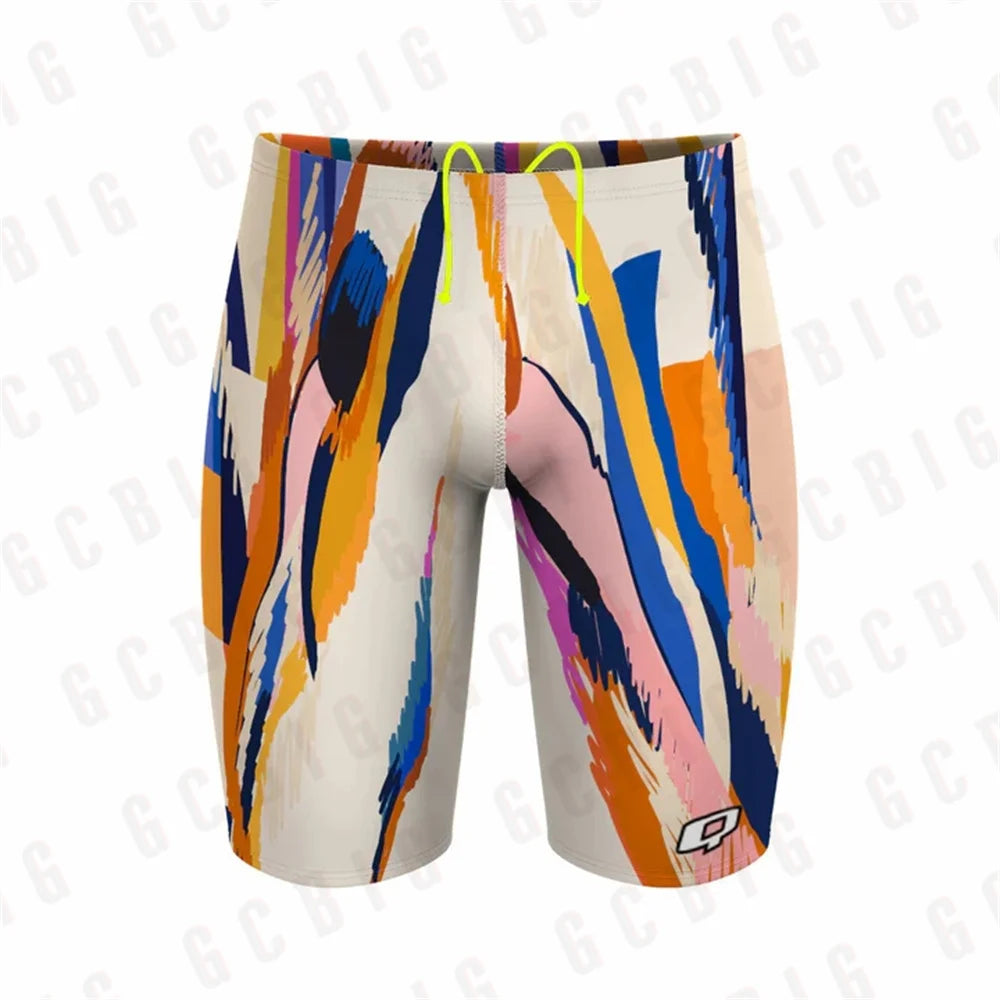 Swim Boxers Summer Trunks Swimwear Training Swim Shorts Trunks Swimsuits Boy Jammers Sports Surf Shorts Beach Volleyball Swimming Pants