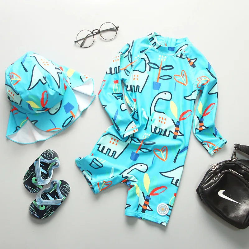Top Quality Boy Swimsuit UPF50 UV Protection Summer Baby Toddler Swimwear Children's Bathing Suit Beach Pool Surf Swimming Wear