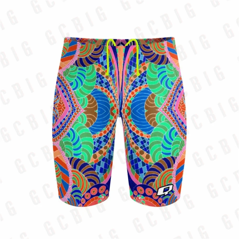 Swim Boxers Summer Trunks Swimwear Training Swim Shorts Trunks Swimsuits Boy Jammers Sports Surf Shorts Beach Volleyball Swimming Pants