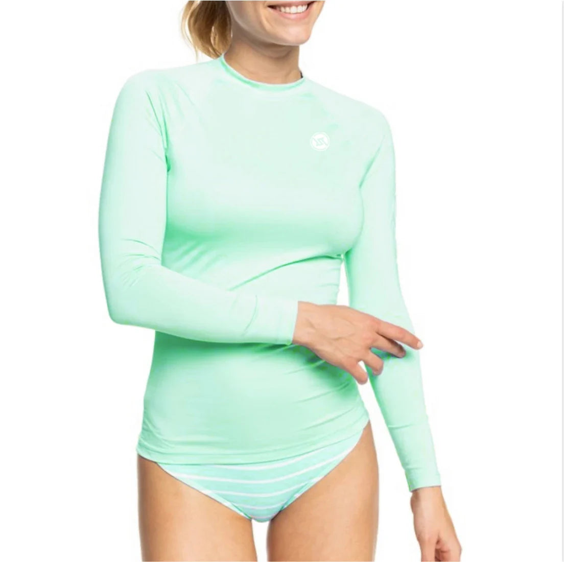 Women's Surfing Shirt Ladies Love Surf T-Shirts Beach Sunscreen Rashguard Swimwear Diving