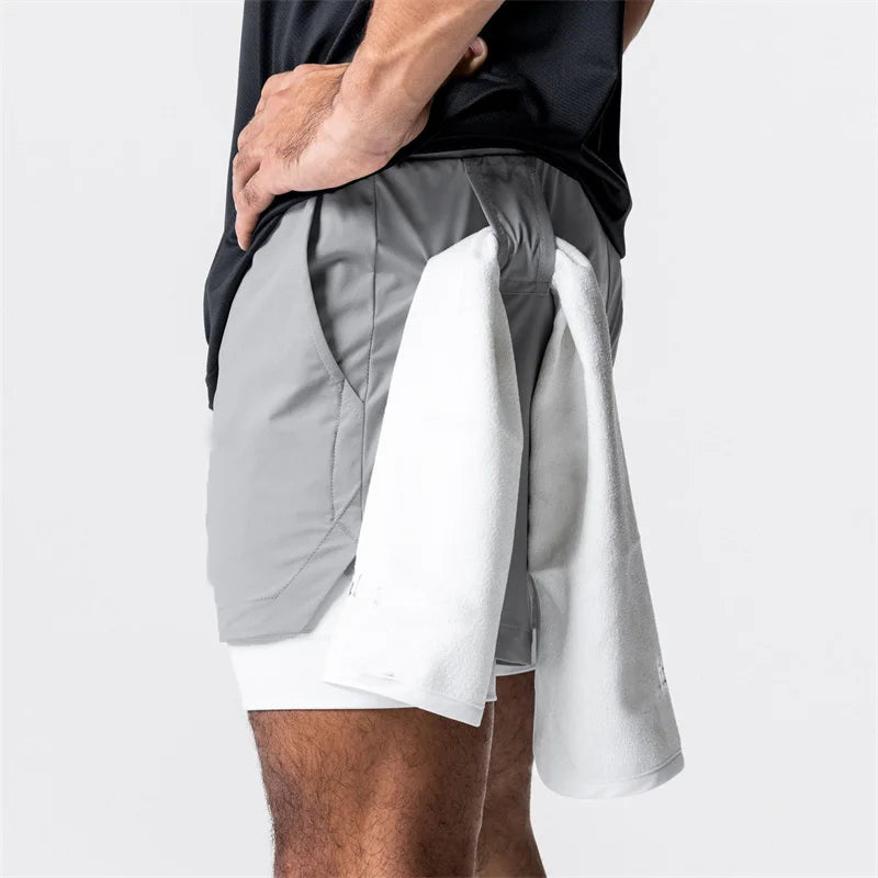 Men's 2-in-1 Quick Dry Beach & Running Shorts | Comfort & Style
