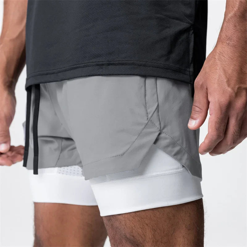 Men's 2-in-1 Quick Dry Beach & Running Shorts | Comfort & Style