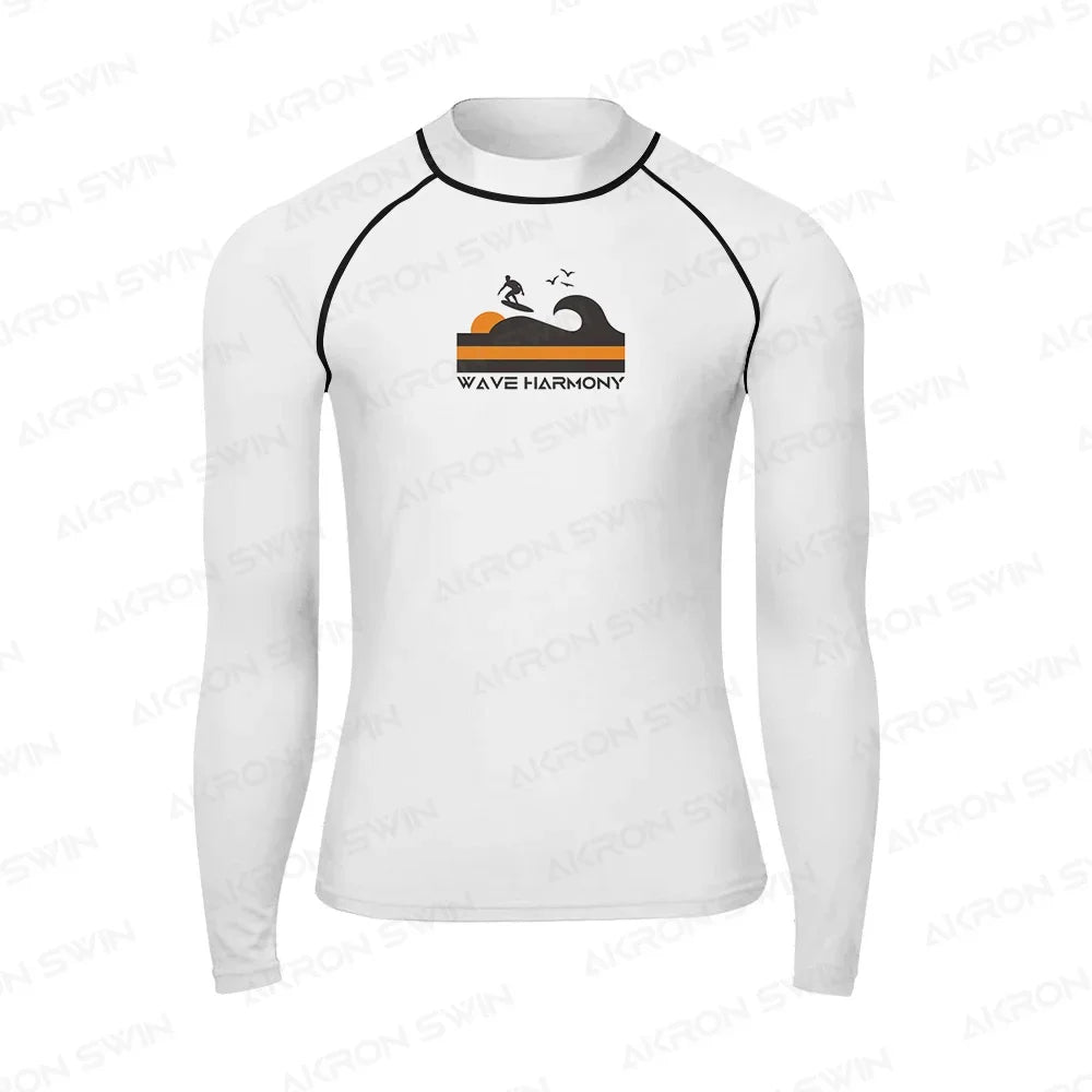 Surfing Rash Guard Swimwear Men's Long Sleeve UV Protection Diving Wear Summer Water Sports Swimming Rash guard Surfing T-shirts
