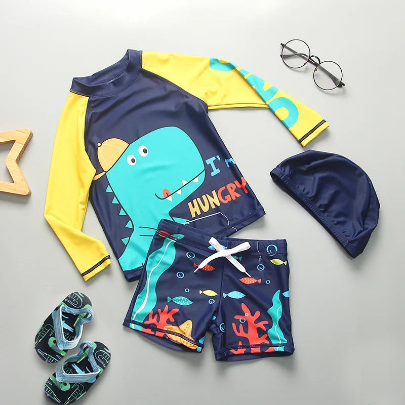 Top Quality Boy Swimsuit UPF50 UV Protection Summer Baby Toddler Swimwear Children's Bathing Suit Beach Pool Surf Swimming Wear