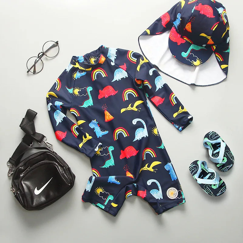 Top Quality Boy Swimsuit UPF50 UV Protection Summer Baby Toddler Swimwear Children's Bathing Suit Beach Pool Surf Swimming Wear