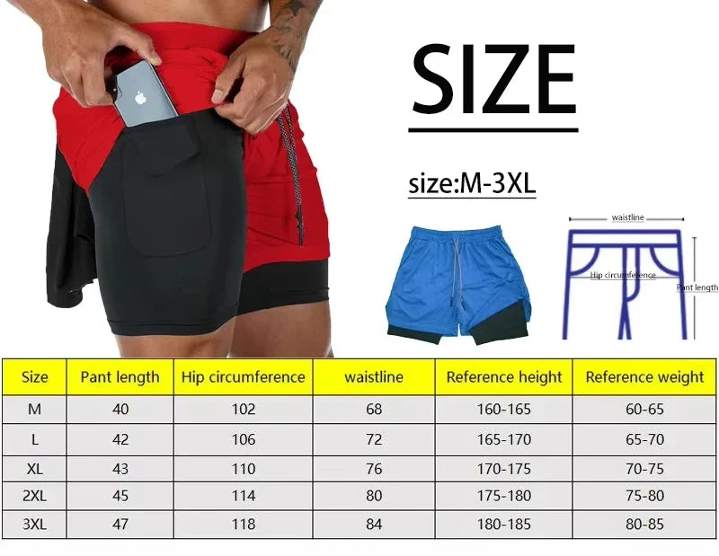 Men's Cartoon Duck Print Quick Drying Shorts | Summer Fitness Wear
