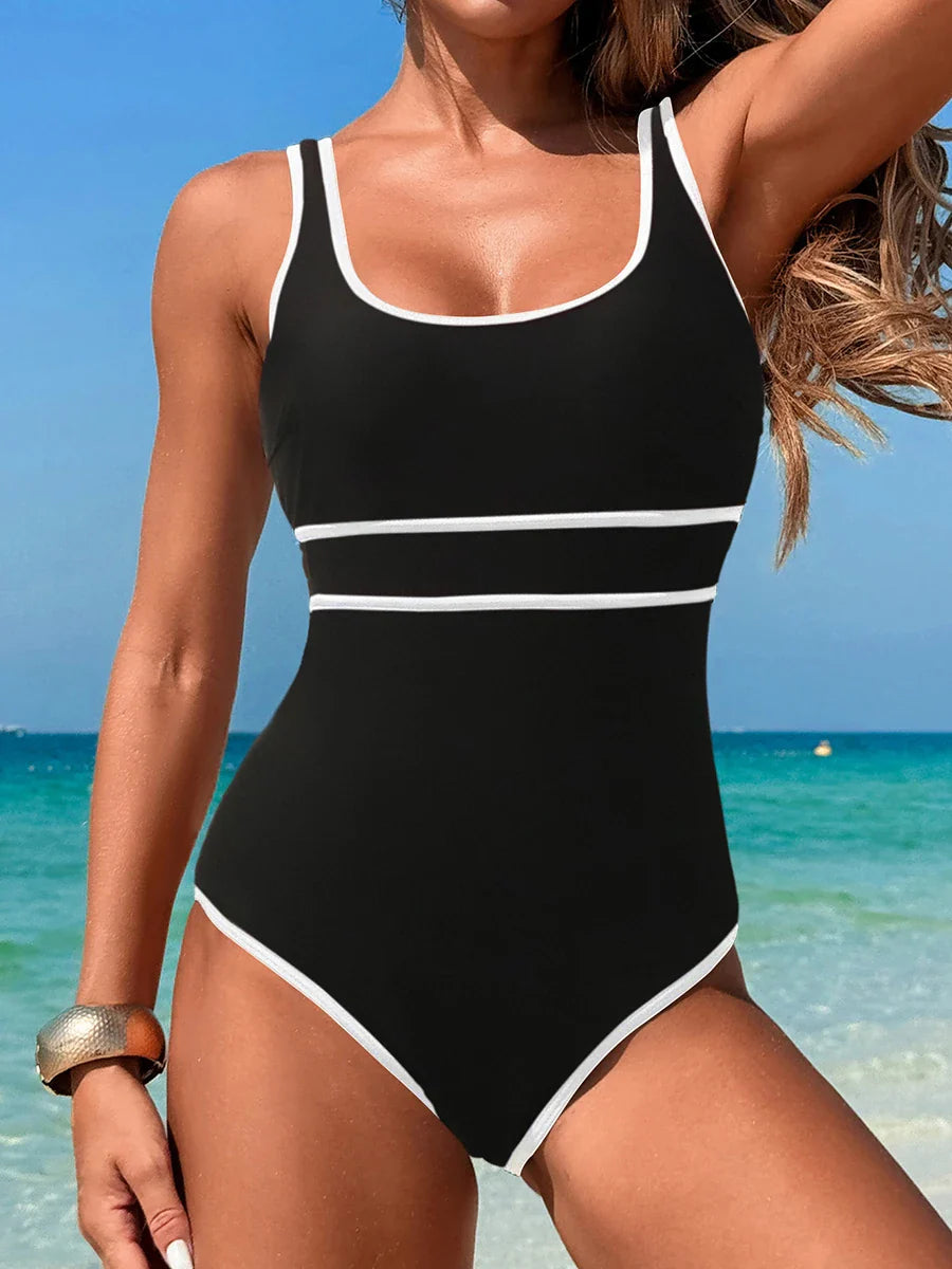 Vintage Swimsuit Women One Piece Printed Swimwear Female Sporty Bodysuit Bathers Bathing Swimming Swim Suit Beachwear