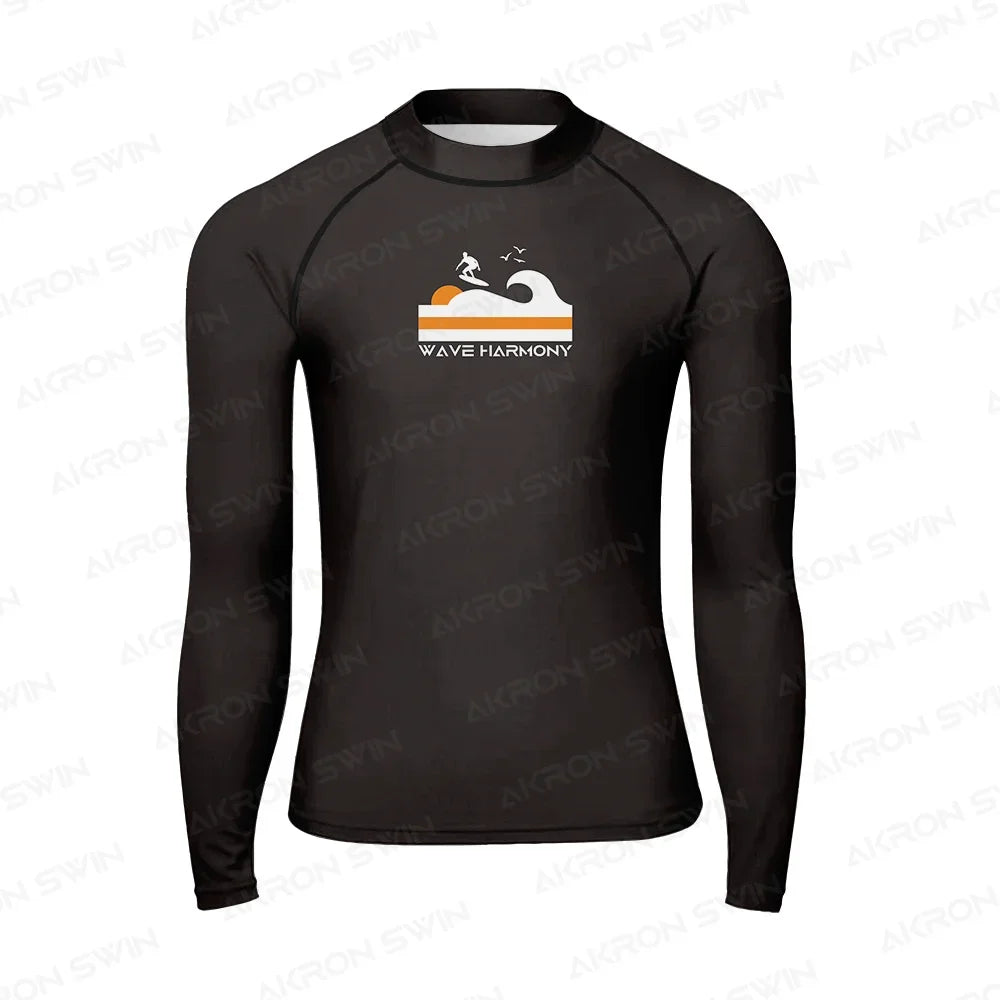 Surfing Rash Guard Swimwear Men's Long Sleeve UV Protection Diving Wear Summer Water Sports Swimming Rash guard Surfing T-shirts