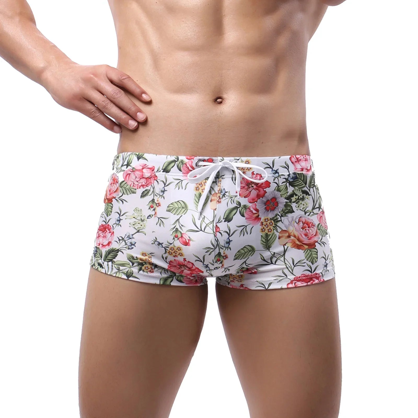 Swimwear Men Swim Boxers Low Waist Swimsuit Swimming Trunks Shorts Sunga hombre Bathing Suit