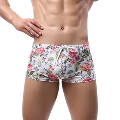 Swimwear Men Swim Boxers Low Waist Swimsuit Swimming Trunks Shorts Sunga hombre Bathing Suit