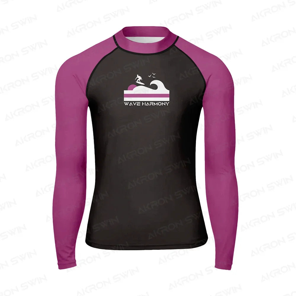 Surfing Rash Guard Swimwear Men's Long Sleeve UV Protection Diving Wear Summer Water Sports Swimming Rash guard Surfing T-shirts