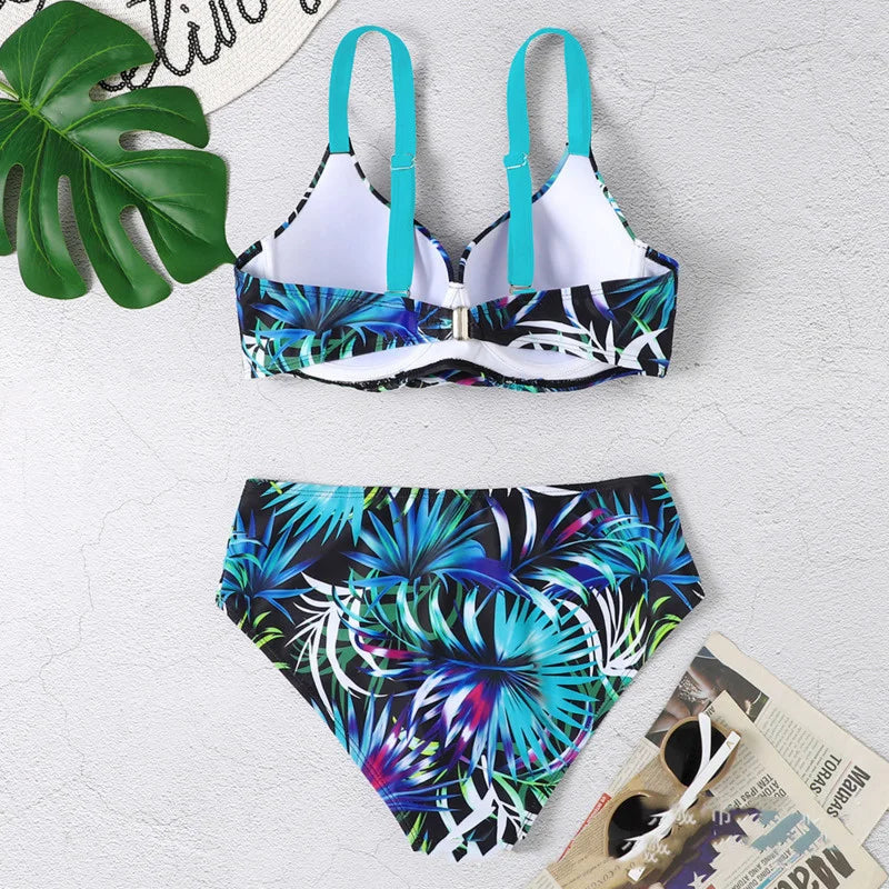 Bikini Swimsuits Female Swimwear With Push Up Beach Wear Two-Piece Bathing Suit Pool Women's Swimming Suits
