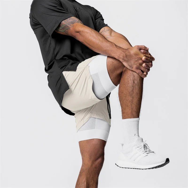 Men's 2-in-1 Quick Dry Beach & Running Shorts | Comfort & Style