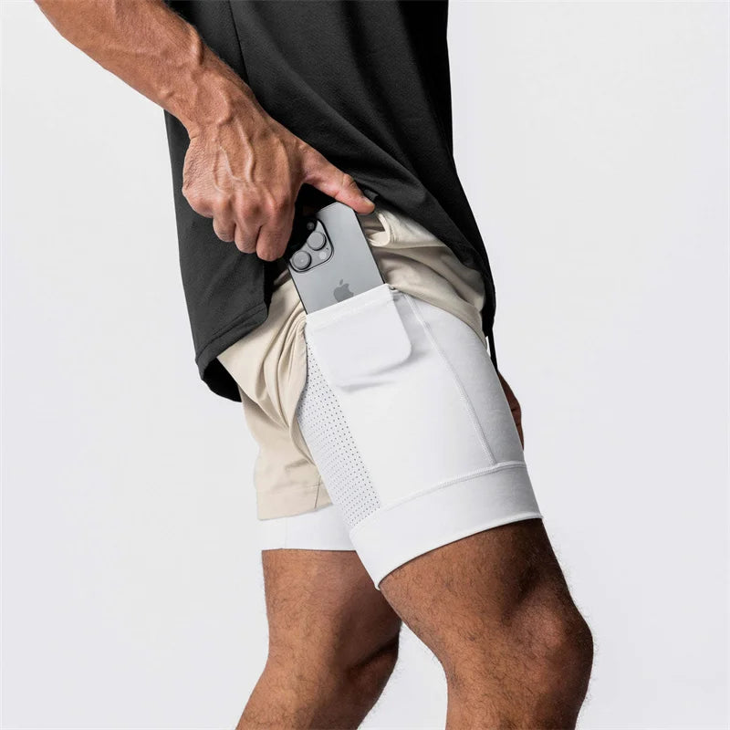 Men's 2-in-1 Quick Dry Beach & Running Shorts | Comfort & Style