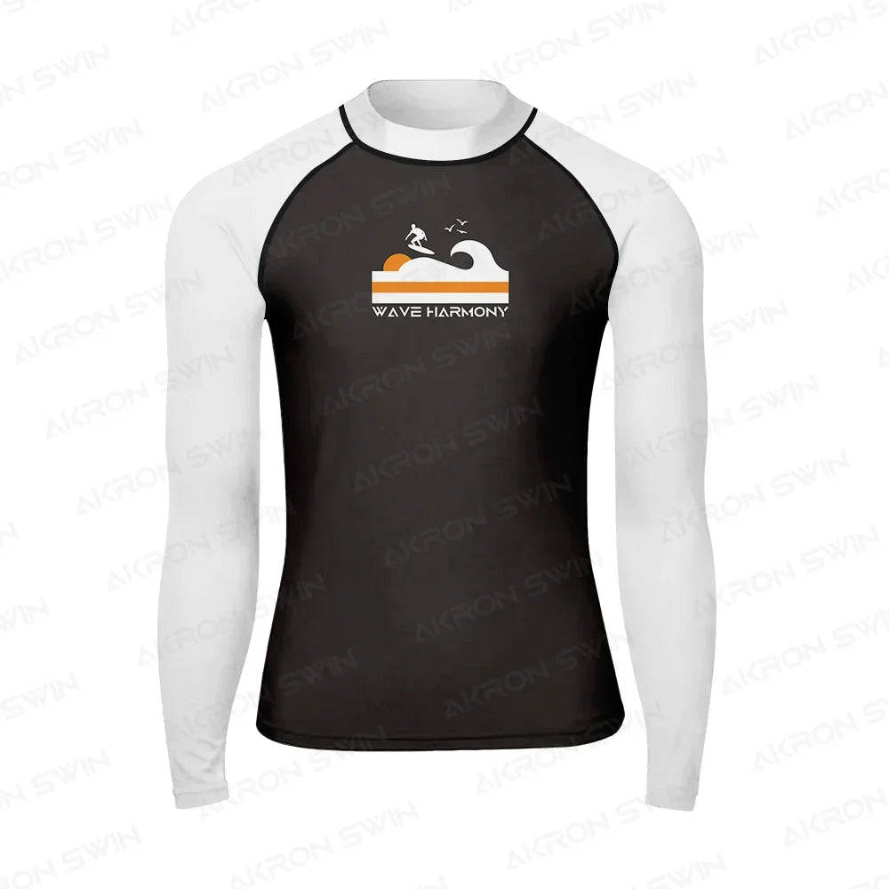 Surfing Rash Guard Swimwear Men's Long Sleeve UV Protection Diving Wear Summer Water Sports Swimming Rash guard Surfing T-shirts