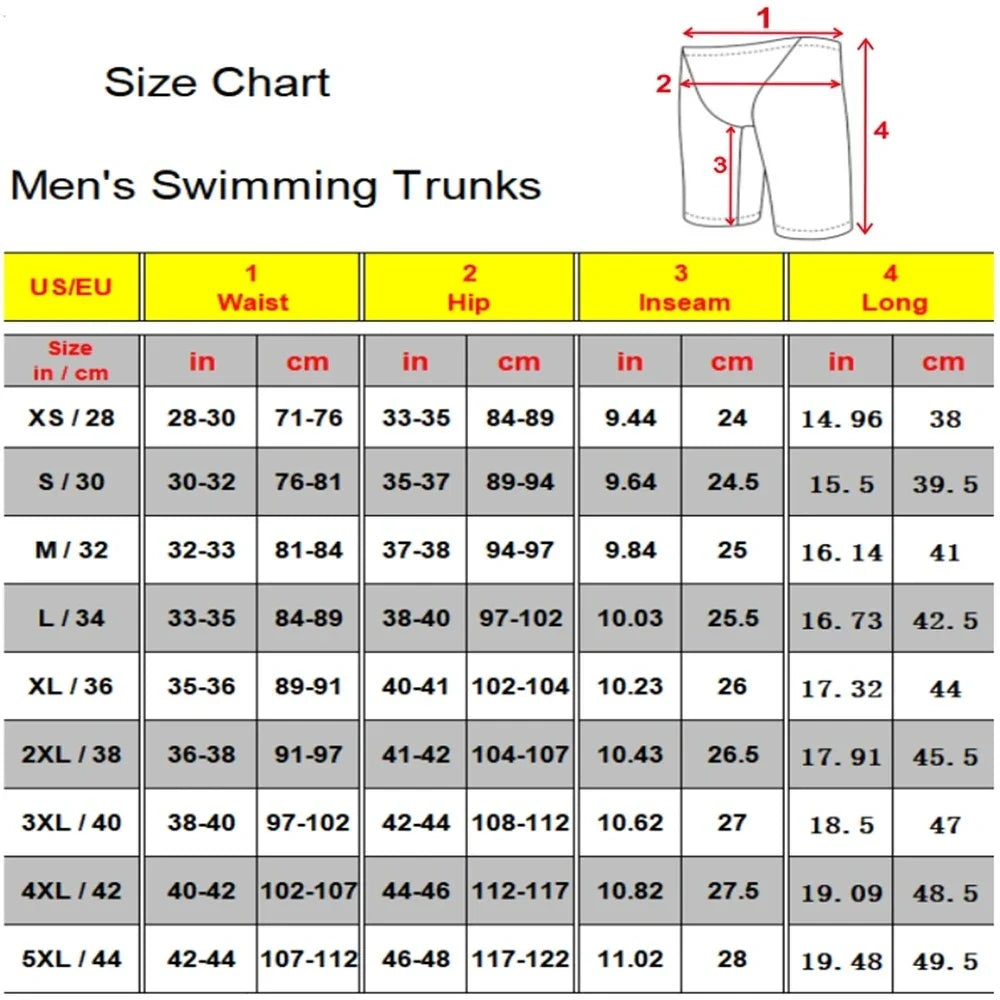 Beach Swimming Pants Boys Jammers Sports Surf Shorts Men's Summer Trunks Swimwear Training Swim Shorts Trunks Swimsuits