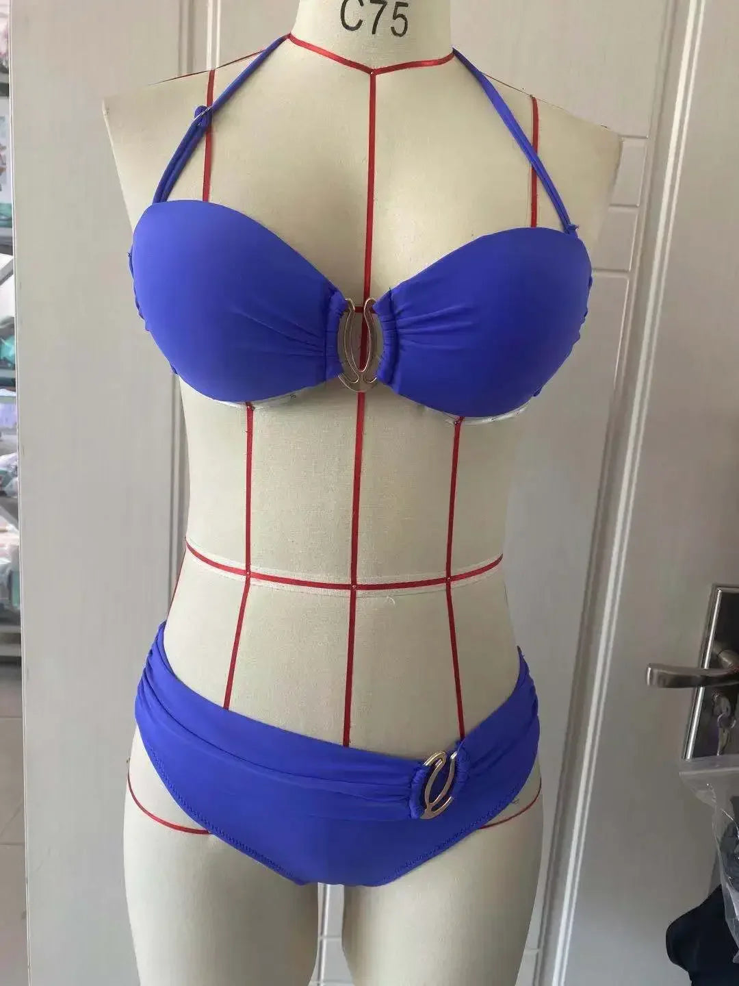 Women Bikini Set Push Up Female Swimsuit Swimwear Swim Separate Two Piece Brazilian Bathing Suit  XXL