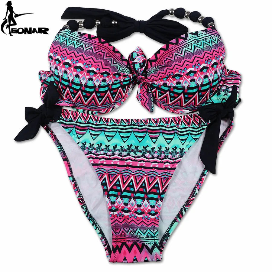 Women Bikini Offer Combined Size Swimsuit Push Up Bikini Sets Brazilian Bathing Suits Swimwear Female XXL