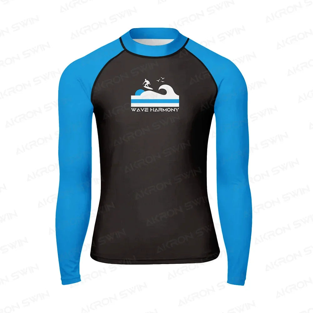 Surfing Rash Guard Swimwear Men's Long Sleeve UV Protection Diving Wear Summer Water Sports Swimming Rash guard Surfing T-shirts