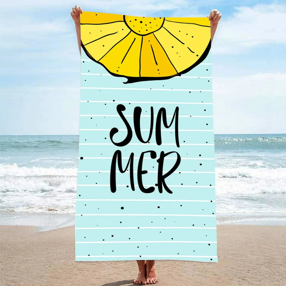 Beach towels, printed towels, beach vacation towels, absorbent beach towels