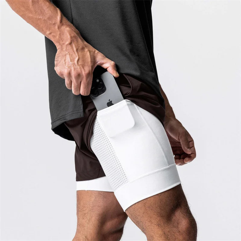 Men's 2-in-1 Quick Dry Beach & Running Shorts | Comfort & Style