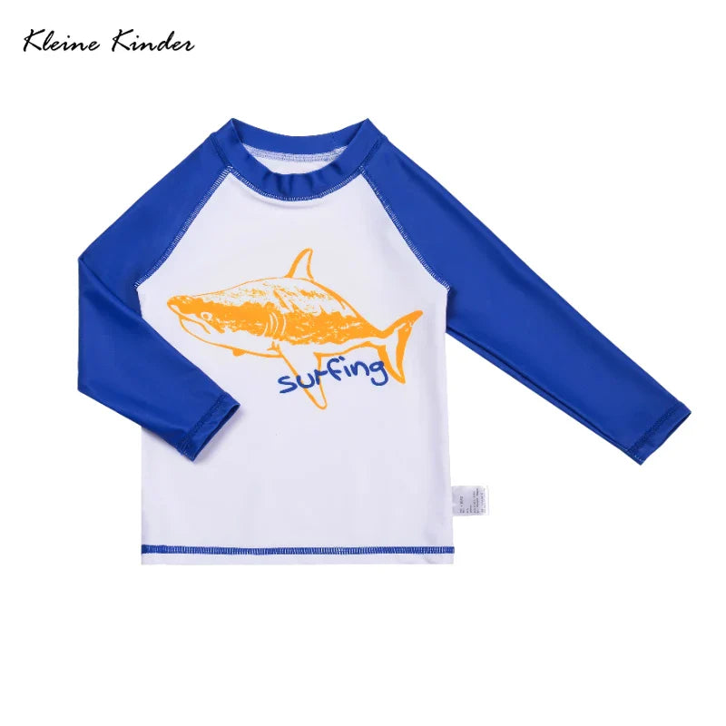 Kids Swimwear Anti UV Kids Swimsuit for Boys Long Sleeve 3-Piece Children Swimming Bathing Suit Rash Guard Seaside Beach Clothes