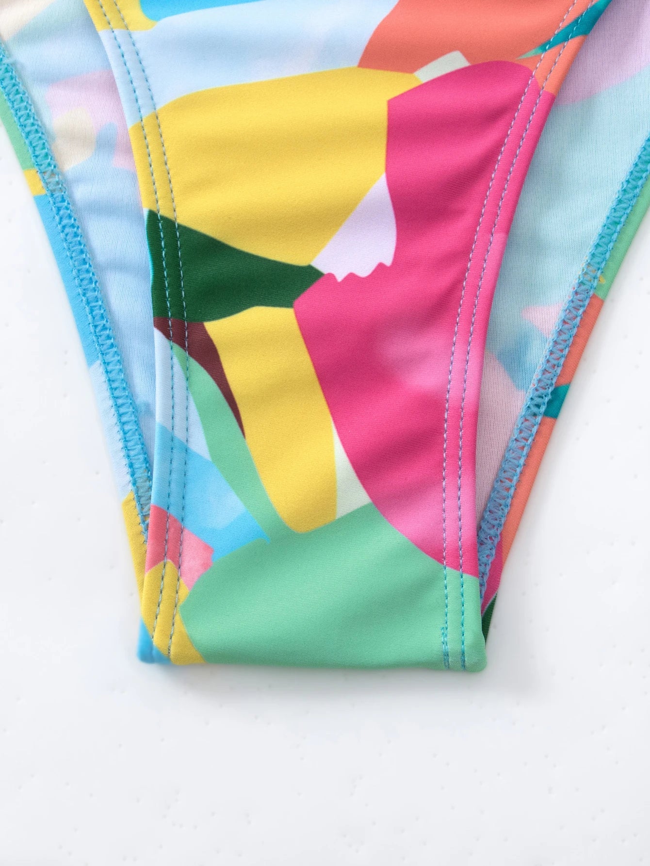 High Waist Bikinis Strappy Swimsuit Women Color Block Swimwear Female Bathers Bathing Swimming Swim Suit Beachwear
