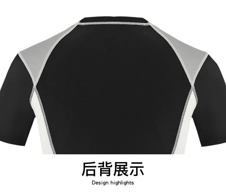 Boy Swimwear Short Shirt Two Piece Short Sleeve Solid Patchwork Teenager Children Kids Swimming Beach Wear 2024 9-16 years