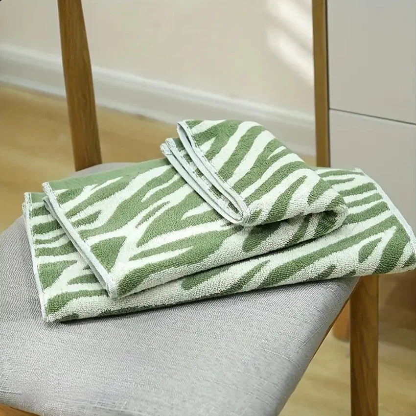 Striped Tiger Pattern Hand Towel Cotton Soft Skin-friendly Face Towel Quick-drying Absorbent Towel For Home Bathroom 29*13in